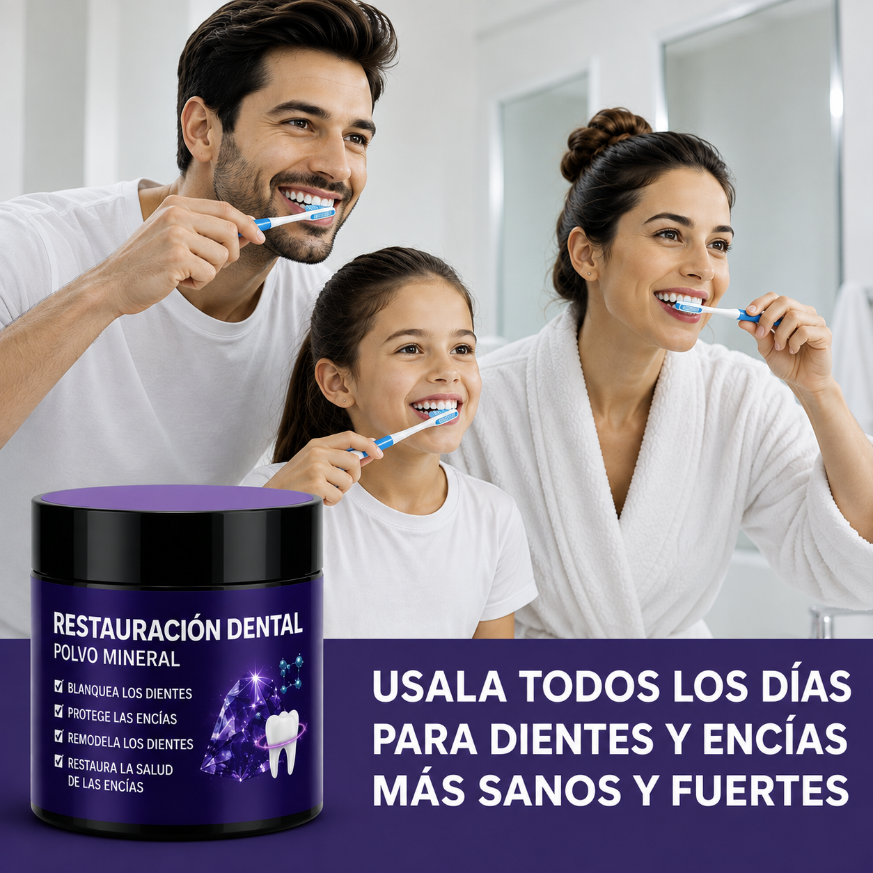 Restauración Dental – Polvo Mineral para una Sonrisa Más Fuerte y Radiante