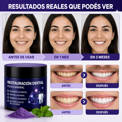 Restauración Dental – Polvo Mineral para una Sonrisa Más Fuerte y Radiante