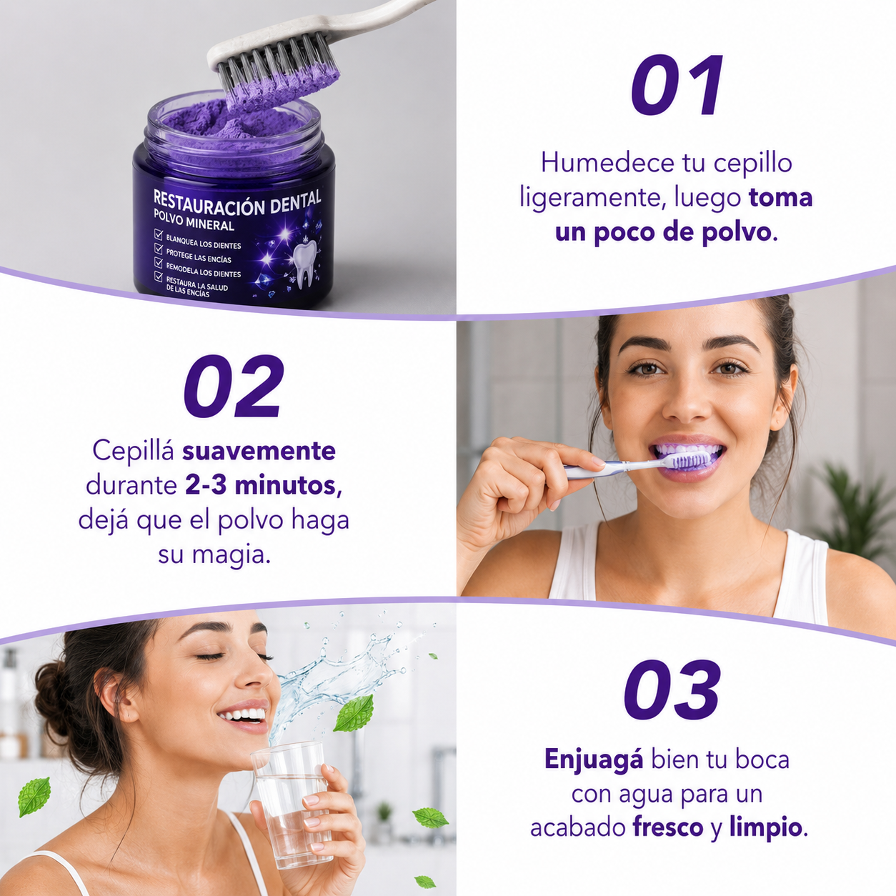 Restauración Dental – Polvo Mineral para una Sonrisa Más Fuerte y Radiante
